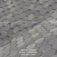 Ngói bitum phủ đá Tegola tổ ong Shaded Grey - ngói lợp Châu Âu màu xám