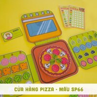 Ngôi Nhà Búp Bê Bằng Giấy - Cửa Hàng Pizza - Mẫu SP66