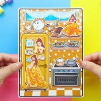 Ngôi nhà Búp Bê Đồ chơi trí tuệ ,Học Liệu Toca Bella Quite Book đồ chơi montessori