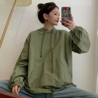 [Ngôi nhà ca cao] Trang phục công sở rộng rãi kiểu Hàn Quốc 2021 áo hoodie phong cách Hồng Kông