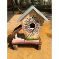 Ngôi nhà chim bằng gỗ decor