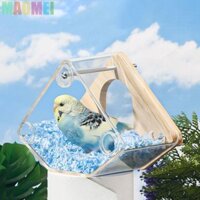 Ngôi nhà chim gỗ MAOMEI có cá rô thiết thực cho vẹt Parakeet Budgerigar