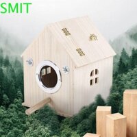 Ngôi nhà chim gỗ SMIT, Hộp nuôi chim không gian lớn chống nắng, Tổ chim treo chống mưa thực tế cho vẹt Parakeet Budgerigar