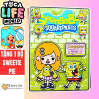 Ngôi nhà của bé Spongebob Squarepants Quiet Book 2 - ngôi nhà giáy dồ chơi búp bê cho bé gái đồ chơi bé gái squishy giấy
