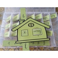 NGÔI NHÀ GHÉP HÌNH XANH LÁ - GAME GHÉP CHỮ VẦN BA