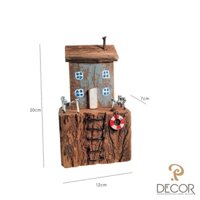 Ngôi nhà nhỏ bằng gỗ, gỗ lũa, gỗ ven biển mẫu PM01