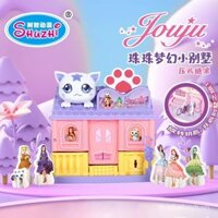 Ngôi nhà thu nhỏ mơ mộng DIY thủ công, cảnh ngôi nhà mini, mô hình thu nhỏ thành phố, đồ chơi giả vờ