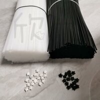Ngôi Sao Đen Ống Opacity Ngôi Sao Trắng Ống Mờ Ống Hút Gấp Ngôi Sao Hoa Hồng Ngôi Sao Ống Nhựa Handmade