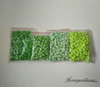 Ngôi sao giấy xếp sẵn 50 cái màu xanh non