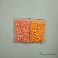 Ngôi sao giấy xếp sẵn 50 cái màu cam