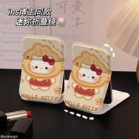 Ngôi Sao Hello Kitty Cô Gái Sinh Viên Ký Túc Xá Văn Phòng Di Động Gấp Gương Trang Điểm Gương Để Bàn Gương Nhỏ 12.31