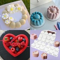 Ngôi Sao Tình Yêu Pháp 6 Mảnh Rãnh Mousse Bánh Khuôn Tráng Miệng Bánh Ngọt Khuôn Chịu Nhiệt Độ Cao Hộ Gia Đình