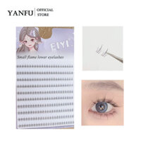 Ngọn lửa nhỏ Lông mi dưới Lông mi giả Mô phỏng tự nhiên Thân trong suốt Cụm đơn Phân đoạn Lông mi dưới