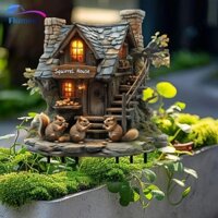 Ngọn Lửa Vườn Sóc Nhà Cổ Phần Sân Ký Cổ Phần Trang Trí 2D Trang Trí Sân Vườn Phụ Kiện Cho Lối Đi Lễ Hội Con Đường Sân Sân