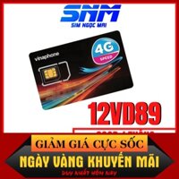 NGON RỒI Sim 4G Vinaphone 12VD149 , 12D60G , 12VD89 , FHAPPY, D500 , D500T Trọn Gói 1 Năm - 120GB DATA  TỐC ĐỘ CAO - SIM