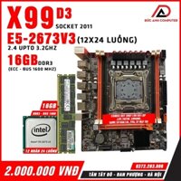 ngonCombo Main X99 D3 - CPU Xeon E5-2673v3 - 16gb ecc DDr3 bus 1600