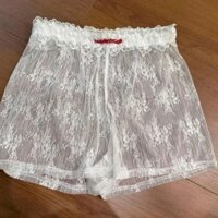 Ngọt Ngào Hot Girl Trắng Thêu Ren Bên Trong Quần Legging Nữ Mùa Hè Phong Cách Mới Thiết Kế Đơn Giản Phù Hợp Với Quần Short Rỗng Rời