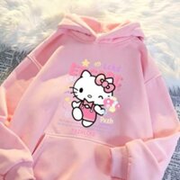 Ngọt Ngào Phong Cách Katie Hoạt Hình In Chữ Áo Khoác Nữ Mới Instagram Thời Trang Rời Cặp Đôi Dài Tay Top