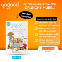 Ngũ Cốc Ăn Kiêng Nguyên Hạt Sấy Giòn Trái Cây và Các Loại Hạt Yogood Fruit & Nut Crunchy Muesli - Hộp 350g