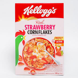Ngũ cốc ăn sáng dinh dưỡng vị dâu tây Kellogg's Corn Flakes Strawberry 180g