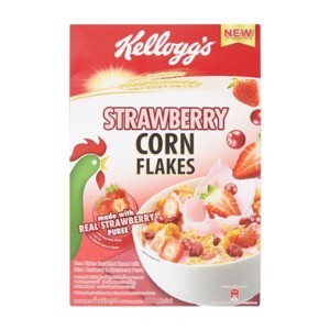 Ngũ cốc ăn sáng dinh dưỡng vị dâu tây Kellogg's Corn Flakes Strawberry 180g