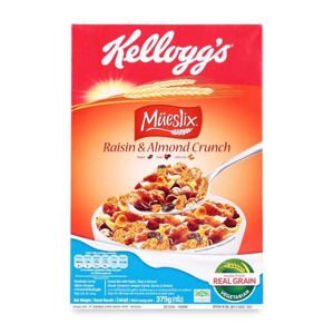 Ngũ cốc ăn sáng Kelloggs Mueslix Raisin and Almond 375g