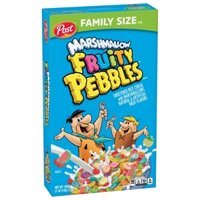 Ngũ cốc ăn sáng - Post Fruity PEBBLES with Marshmallows Kids Breakfast Cereal, Gluten Free, Breakfast Snacks, 18 Oz