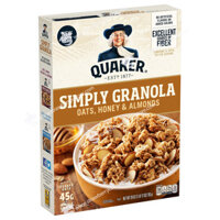 Ngũ Cốc Ăn Sáng Yến Mạch, Mật Ong & Hạt Hạnh Nhân Quaker Simly Granola, Hộp 793g (1 Lb. 12 Oz.) 28 Oz.