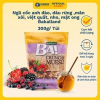 Ngũ cốc anh đào, dâu rừng ,mân xôi, việt quất, nho, mật ong Bakalland 300G (I0000738)