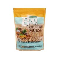 Ngũ cốc Bakalland Muesli 5 loại trái cây nhiệt đới và mật ong gói 300g