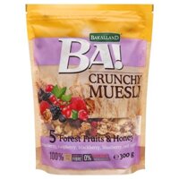Ngũ Cốc Bakalland Muesli 5 Loại Trái Cây Rừng Và Mật Ong Túi 300G