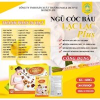 Ngũ cốc bầu cao cấp siêu dinh dưỡng Lạc Lạc plus 36 hạt mới hộp 30 gói