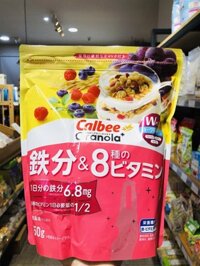 Ngũ cốc Calbee Nhật vị mâm xôi, nho,việt quất 450g