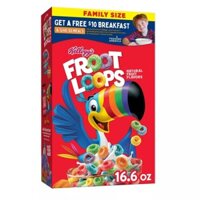 Ngũ Cốc (Cereal) Kellogg's Froot Loops Fruit Flavored With Vitamin C Original 470Gr General Mills