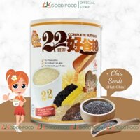 Ngũ cốc dinh dưỡng dạng bột được nhập khẩu chính hãng AJK GoodFood Singapore 22 loại vị hạt Chia hữu cơ