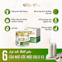 Ngũ cốc dinh dưỡng MỘC GOLD X3, ngũ cốc dành cho người gầy, tăng cân nhanh, hiệu quả, hộp 250g