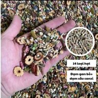 Ngũ cốc ép viên cho gà đá có gan bò, táo đỏ , xâu canxi cám gà đá vinasake xanh gà nhanh lên nước máu túi 2kg