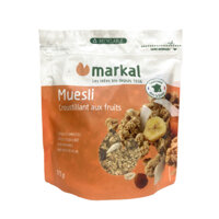 Ngũ cốc giòn trái cây hữu cơ Muesli Crunchy Markal 375g