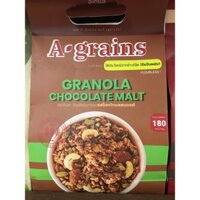 Ngũ Cốc Granola Vị lúa mạch và Sô cô la A-Grains 225G