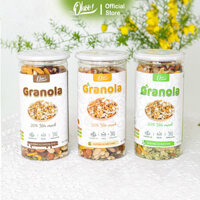 Ngũ Cốc Granola Vị Mật Ong - Matcha - Chocolate, Nhiều Macca 20 Yến Mạch, Đồ Ăn Vặt, Hỗ Trợ Ăn Kiêng - Mật ong