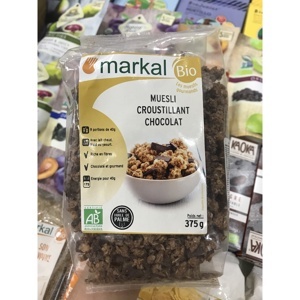 Ngũ cốc muesli giòn sô cô la hữu cơ Markal gói 375g