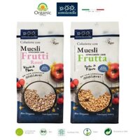 Ngũ cốc Muesli Hạnh Nhân,Mâm Xôi,Dâu Tây, hữu cơ 350g Sottolestelle