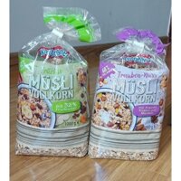 Ngũ cốc Muesli nhiều hoa quả hiệu Knusperone – gói 1kg dateT3/2025