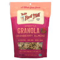 NGŨ CỐC NAM VIỆT QUẤT - QUẢ HẠNH Bob's Red Mill, Pan-Baked Granola, Cranberry Almond, Gluten-Free, Non-GMO, 312g