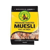 Ngũ Cốc Nướng Cao Cấp Đầy Đủ Các Loại Trái Cây hiệu Muesli gói 750gr