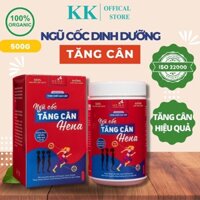 Ngũ Cốc Tăng Cân Cho Người Gầy Hiệu Quả Và An Toàn Hena 500G Tinh Chế Cao Cấp, Bột Ngũ Cốc Tăng Cân Cao Cấp