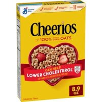 Ngũ cốc tốt cho tim mạch với yến mạch nguyên hạt Cheerios Cereal, Limited Edition Happy Heart Shapes