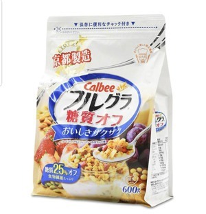 Ngũ cốc trái cây Calbee ít đường 600G