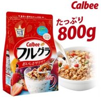 Ngũ cốc trái cây sấy Calbee Nhật Bản 800gr