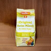 Ngũ cốc trái cây sấy khô không đường Original Swiss Muesli NAS hiệu Familia 500g